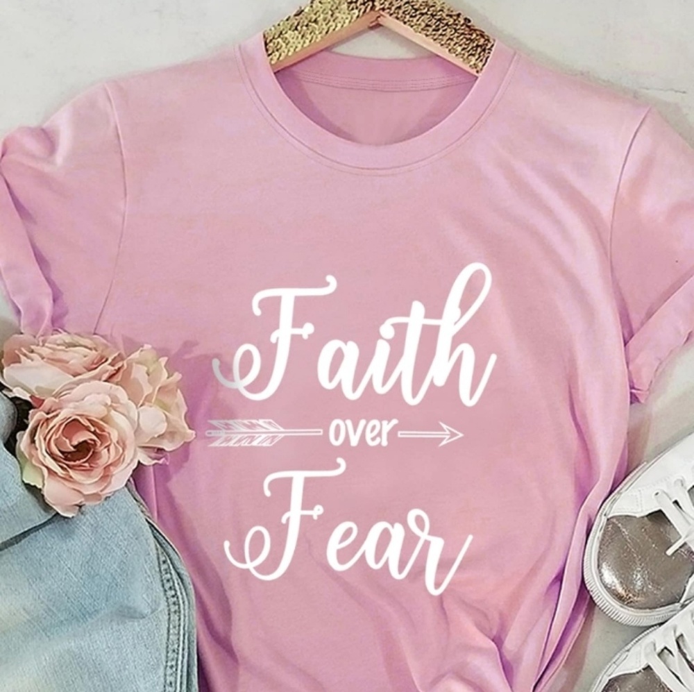 🔥SALE🔥Faith over fear tshirt